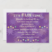 それはおもしろいのタイムの誕生日の招待状です 招待状 (正面)