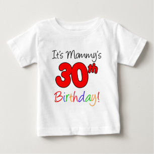 それはお母さんの第30誕生日です ベビーTシャツ