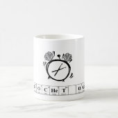 それはかぎ針編みの時の要素のコーヒー・マグです コーヒーマグカップ (中央)