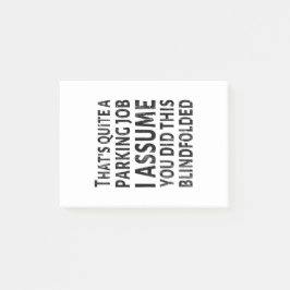 それはかなりの駐車場の仕事だ – 悪い駐車場 ポストイット