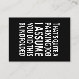 それはかなりの駐車場の仕事だ – 悪い駐車場 名刺