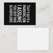 それはかなりの駐車場の仕事だ – 悪い駐車場 名刺 (正面/裏面)