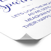 それはきらめく青いスパーカーで始結婚まった ポスター (角)