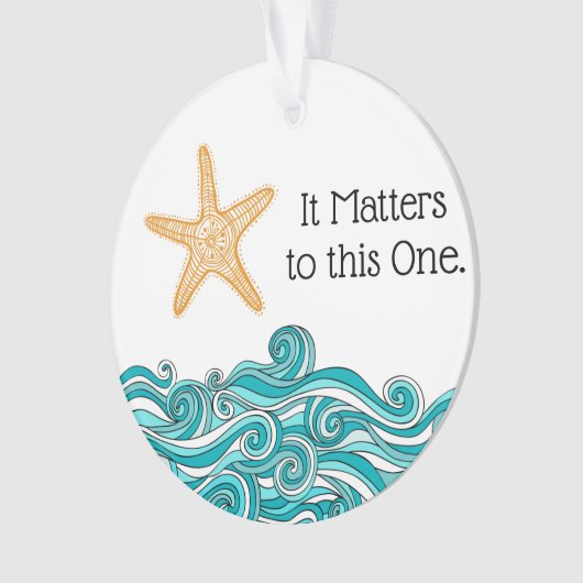 それはこの1匹のヒトデに重要です オーナメント (正面)