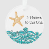 それはこの1匹のヒトデに重要です オーナメント (正面)