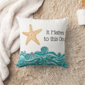 それはこの1匹のヒトデに重要です クッション (ブランケット)