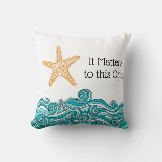 それはこの1匹のヒトデに重要です クッション (正面)