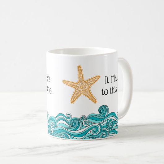 それはこの1匹のヒトデに重要です コーヒーマグカップ (正面右)