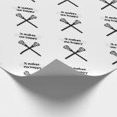 それはします私に幸せラクロスを作ります ラッピングペーパー (角)