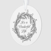 それはすばらしい人生のクリスマスのオーナメントです オーナメント (正面)
