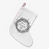 それはすばらしい人生のクリスマスのストッキングです スモールクリスマスストッキング (正面 (吊り時))