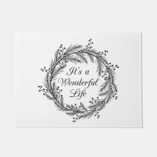 それはすばらしい人生のクリスマスのドア・マットです ドアマット