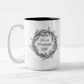 それはすばらしい人生のクリスマスのマグです ツートーンマグカップ (左)