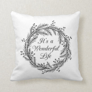 それはすばらしい人生のクリスマスの枕です クッション
