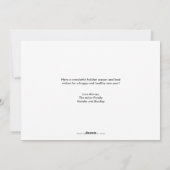 それはすばらしい生命休日の写真カードです シーズンカード (裏面)