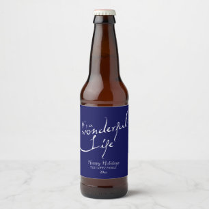 それはすばらしい生命、休日です ビールラベル