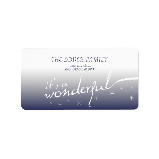 それはすばらしい生命、休日です ラベル (正面)