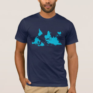 それはすべての相対的な世界地図のTシャツです Tシャツ