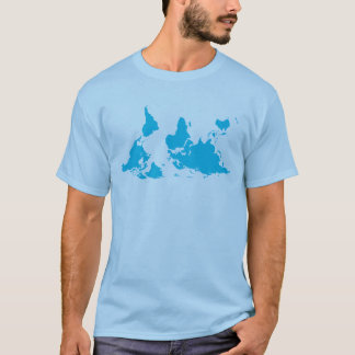 それはすべての相対的な世界地図のTシャツです Tシャツ
