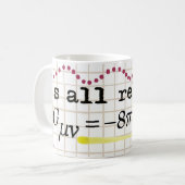 それはすべての相対的な相対性マグです コーヒーマグカップ (正面左)