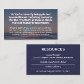 それはすべて詐欺です- 名刺 (正面/裏面)