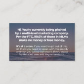 それはすべて詐欺です- 名刺 (正面)