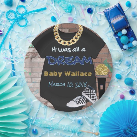 それはすべて青いDream|の90年代のヒップホップ|及び金ゴールドでした ペーパープレート (パーティー)