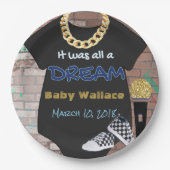 それはすべて青いDream|の90年代のヒップホップ|及び金ゴールドでした ペーパープレート (正面)