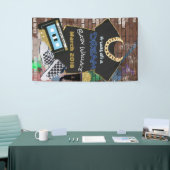 それはすべてDream|の90年代のヒップホップの青及び金ゴールドでした 横断幕 (トレードショー)