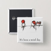 それはずっと風変わりな日ボタンのオリジナルの芸術です 缶バッジ (正面&裏面)