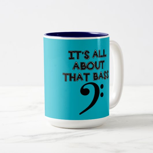 それはその低音のマグについて完全にあります ツートーンマグカップ (正面右)