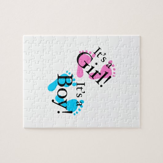 それはそれが女の子-生まれたばかりのなベビーの男の子です ジグソーパズル (横)