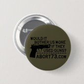 それはそれらが銃を使用したら私達にもっと迷惑を掛けますか。 Abort73 缶バッジ (正面&裏面)