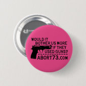 それはそれらが銃を使用したら私達にもっと迷惑を掛けますか。 Abort73 缶バッジ (正面&裏面)
