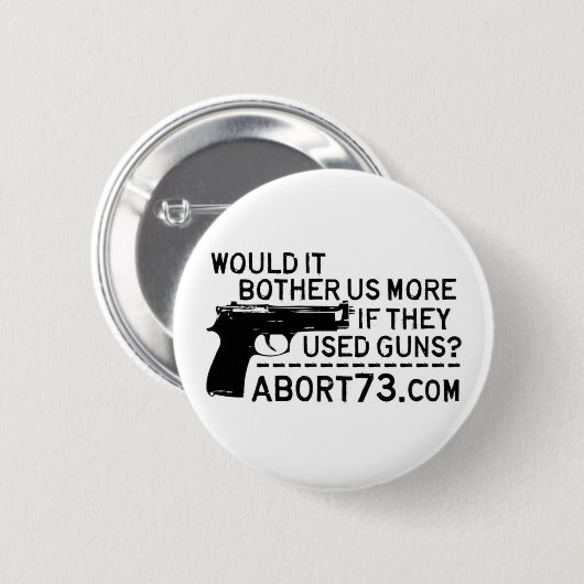 それはそれらが銃を使用したら私達にもっと迷惑を掛けますか。 Abort73 缶バッジ (正面&裏面)
