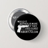 それはそれらが銃を使用したら私達にもっと迷惑を掛けますか。 Abort73 缶バッジ (正面&裏面)