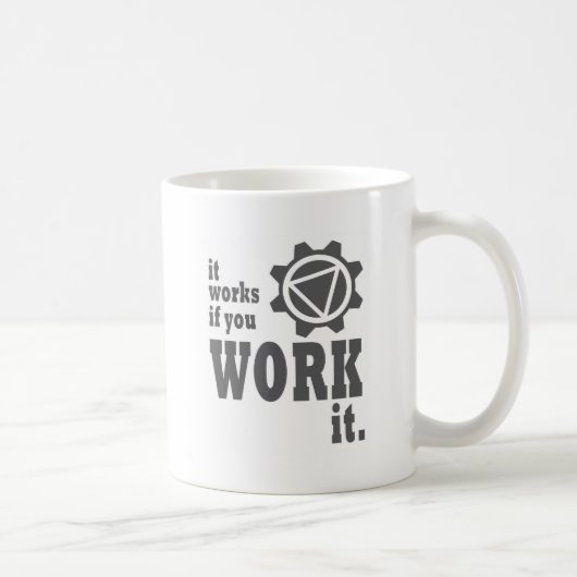 それはそれを働かせれば働きます コーヒーマグカップ (右)