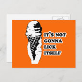 それはそれ自身を舐めることを行っていません ポストカード (正面/裏面)