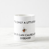 "それはただの小さい虫"のライム病の認識度です コーヒーマグカップ (中央)