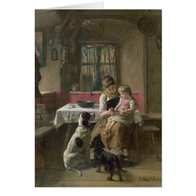 それはだれの夕食ですか。 (正面)