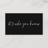 それはだれ紹介プログラムを知っているかです 紹介カード (正面)