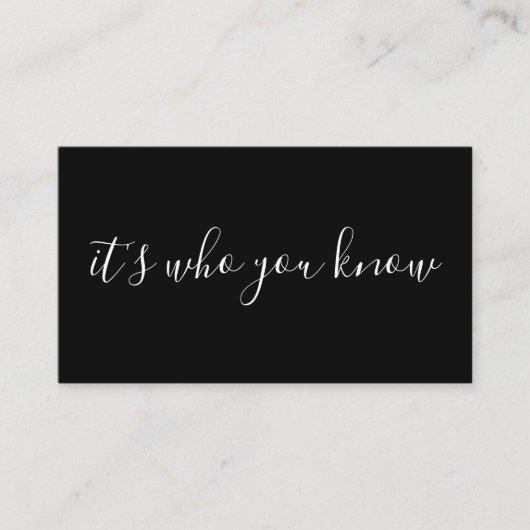 それはだれ紹介プログラムを知っているかです 紹介カード (正面)