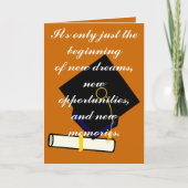 それはちょうど始めの卒業カードだけです カード (正面)