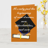 それはちょうど始めの卒業カードだけです カード (黄色い花)