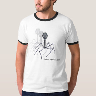 それはちょうど渡るバクテリオファージの…信号器のティーです Tシャツ