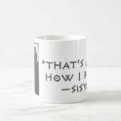 それはちょうど私が転がるかいかにです --Sisyphus コーヒーマグカップ (中央)