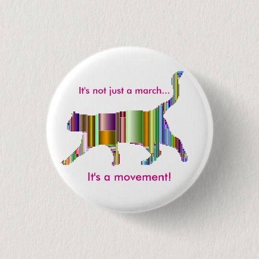 それはちょうど行進ではないです…それが動きの! デザイン2 缶バッジ (正面)