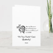 それはですあなたのパズルカード(蝶) カード (裏面)