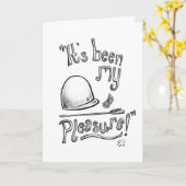 "それはですずっと私の喜び!" ツアー・ガイドの挨拶状 カード (黄色い花)