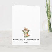 "それはですサンタのコーギー!" コーギーのクリスマスカード シーズンカード (裏面)